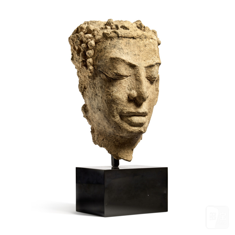 A rare stucco head of Buddha, Thailand, Mon Dvaravati, 9th century - 图2